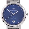 Lucien Piccard Men's Blue Dial Silvertone Watch