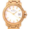 Lucien Piccard Men's White Dial Goldtone Watch