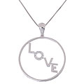 18-kt. White Gold Circle of Love Diamond Pendant