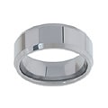Tungsten Carbide Men's Beveled-edge 8 mm Band
