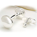 Toddot Baby's Silver Plated Pacifier & Dumbbell Rattle Set
