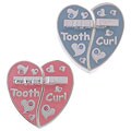 Toddot Baby's Silver Plated First Tooth & Curl Heart Keepsake Box