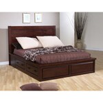 Garret Queen-size Platform Bed with Drawers