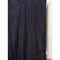 Navy Blue Poly-taffeta 44x96-inch Curtains (India)
