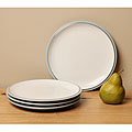 Denby 'Blue Jetty' Cornflower Blue/ White Salad Plates (Set of 4)