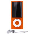 Apple iPod nano 8GB 5th Generation Orange with Skullcandy Full Metal Jacket Earphones