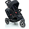 Phil & Teds Black Charcoal Sport Buggy with Doubles Kit