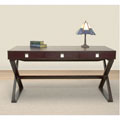 Wenge Three-drawer X-base Desk