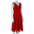 Connected Apparel Women's Sleeveless Red Dress