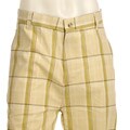 Laguna Men's Khaki Plaid Long Shorts