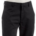 George & Martha Men's Flat Front Pinstripe Pant
