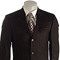 Kenneth Cole Creme Label Men's Navy Pinstripe 3-button Suit