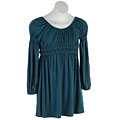 Pirouette Girl's Teal 3/4-sleeve Elaine Dress