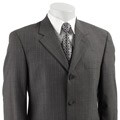 Alfani Angelico Men's Grey Stripe 3-button Suit