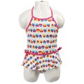 Bon Bebe Toddler Girl's Heart Print Swimming Suit