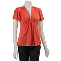 Jonathan Martin Women's Gathered Short-sleeve Top