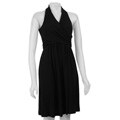 Calvin Klein Women's Draped V-neck Dress
