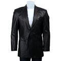 Izod Men's 2-button Leather Blazer
