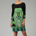Tiana B. Women's Green Jersey Dress