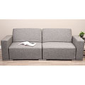 Reclining Tweed Sofa Bed