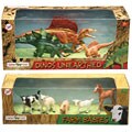 Dinosaur and Farm Baby Animal Figurines