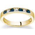 14k Gold 1/4-ct Diamond Sapphire Ring