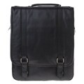 Black Leather Backpack Briefcase