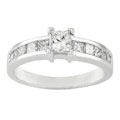 14k White Gold 1ct TDW Princess Diamond Engagement