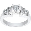 14k Princess 7/8ct TDW Princess Diamond Engagement Ring
