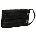 Black Leather Golf Shoe Bag