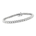 14k White Gold 4ct Diamond Bracelet (G-H, SI-I)