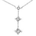 14k White Gold 1/2ct TDW Diamond Journey Pendant (H-I, SI-2, I-1)