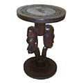 African Couple Accent Table (Ghana)