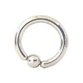 Surgical Steel 10-gauge Captive Hoop Belly Ring