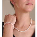14k Akoya Cultured Pearl Set (5.5-6 mm/18 in/7in)