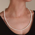 14k Akoya Cultured Pearl Necklace (6.5-7/24in)