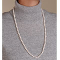14k Akoya Cultured Pearl Necklace (6.5-7/30in)