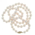 Cultured Akoya Cultured Pearl Necklace (7-7.5/24 in.)