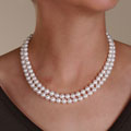 14k Akoya Cultured Pearl Necklace (7-7.75/36in)