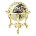 Ivory Ocean 13-in. Gemstone Globe