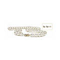 14k Gold Cultured Akoya Pearl Necklace with Free Earrings (6-6.5 mm/ 18 in)