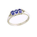 14k Gold Tanzanite and Diamond Ring