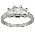 14k Gold 3/4ct TDW Princess Diamond Ring
