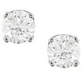 14k 1/2ct TDW Round Diamond Stud Earrings (G-H/ SI-I1)