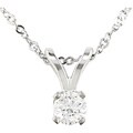 14-kt. Gold 1/10-ct (H-I-J/ I1-I2) Diamond Solitaire Pendant