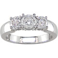 14k Gold 2-ct TDW Round Diamond Three-Stone Ring (G-H-I, I1-I2)