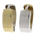 14k Two-tone Gold Hoop Earrings