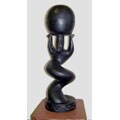 Globe Carved Wood Statue (Ghana)