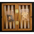 Handcrafted Backgammon and Checkers Set