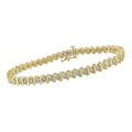 14k Gold 2ct Diamond 'S' Tennis Bracelet (J-K, I2-3)